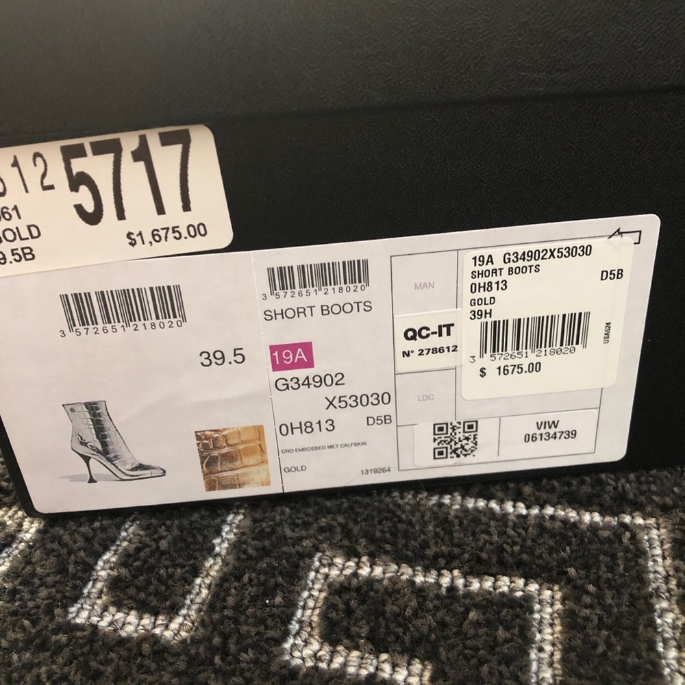 Chanel gold booties - Never used authentic